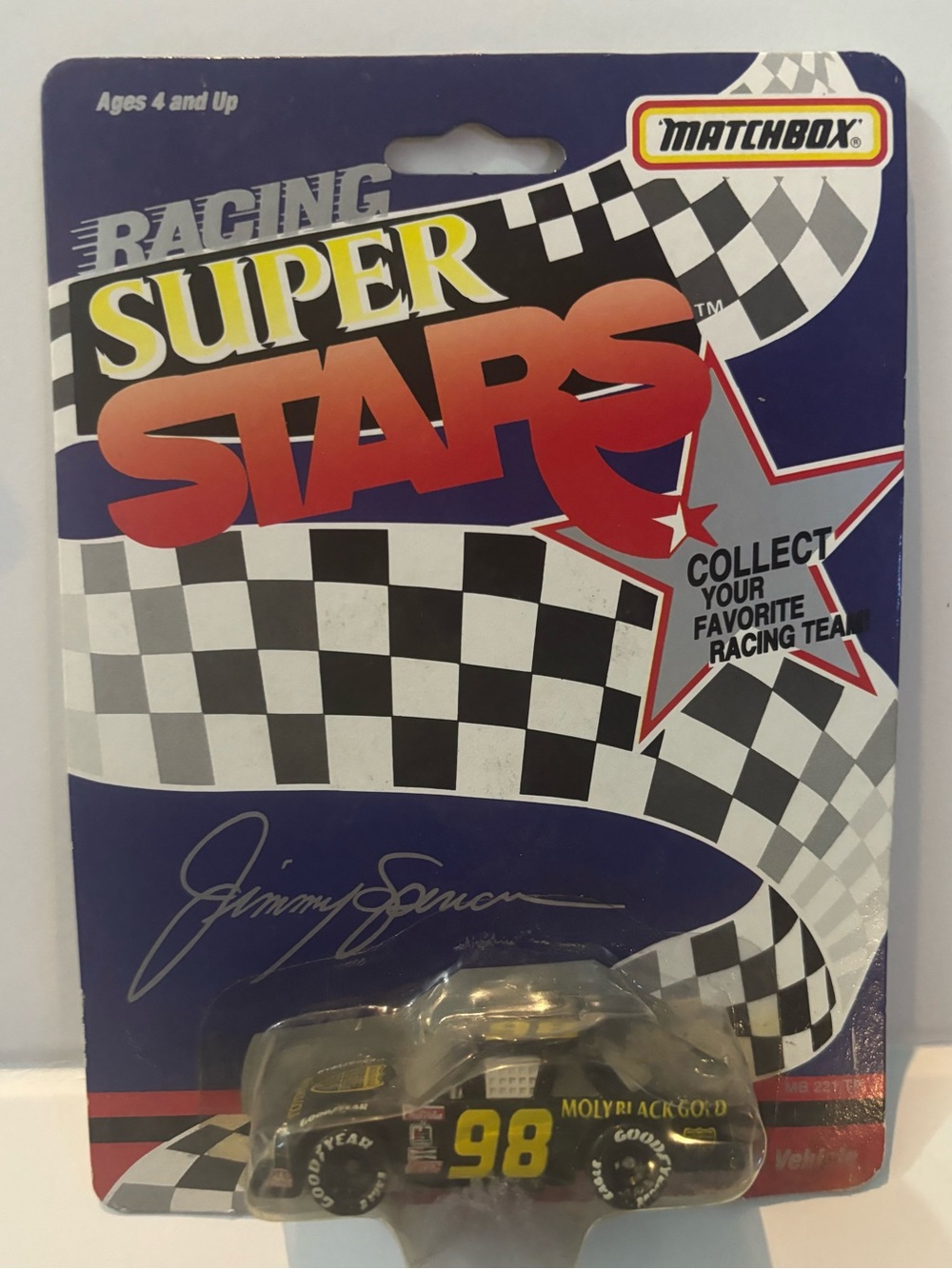 Matchbox Racing Super Stars Toy Packaging
